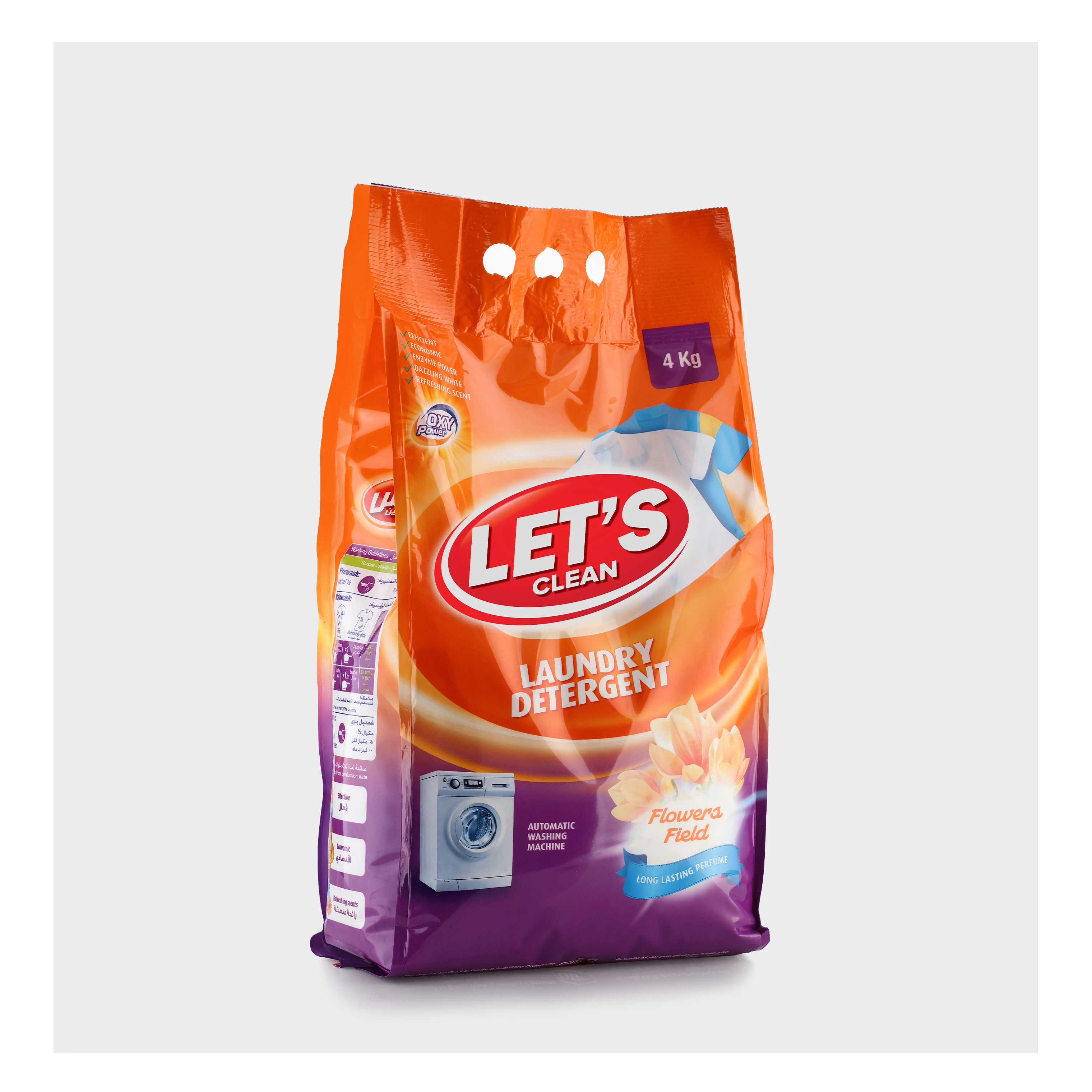 LET’S CLEAN Laundry Detergent Powder 4 Kg