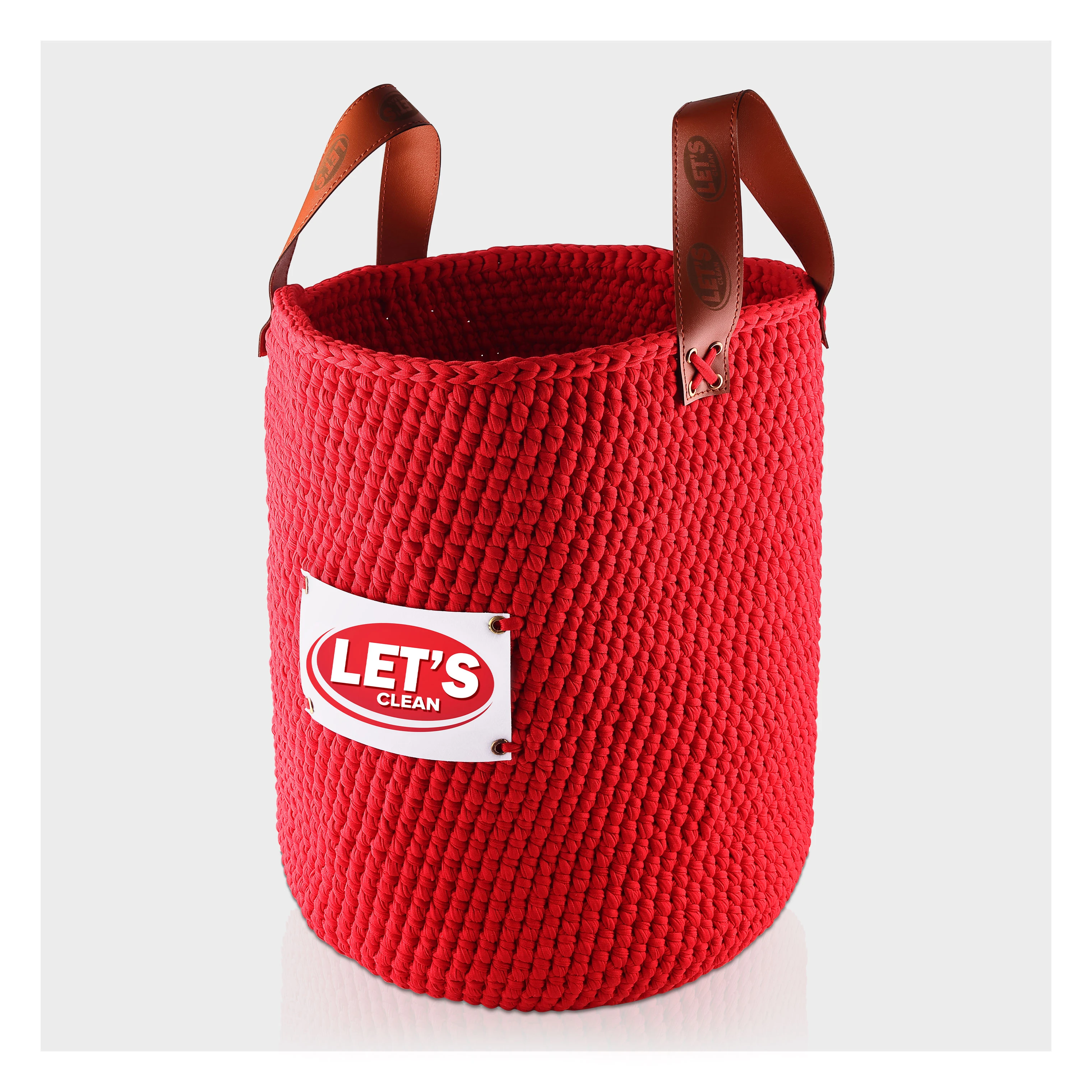 LET’S Handmade Crochet Laundry Basket
